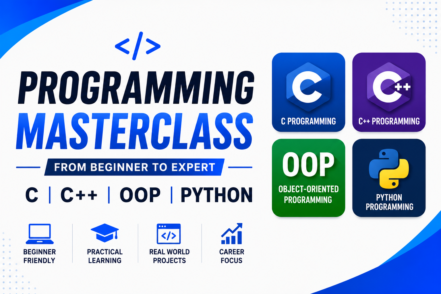 Ultimate Coding Masterclass: Learn C, C++ OOP & Python